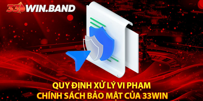 Quy định xử lý vi phạm chính sách bảo mật của 33WIN